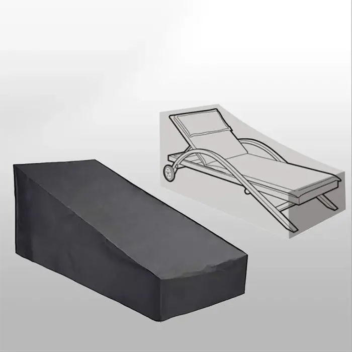 Housse de chaise longue de Patio, housse de chaise longue imperméable, housse de chaise longue d'ext