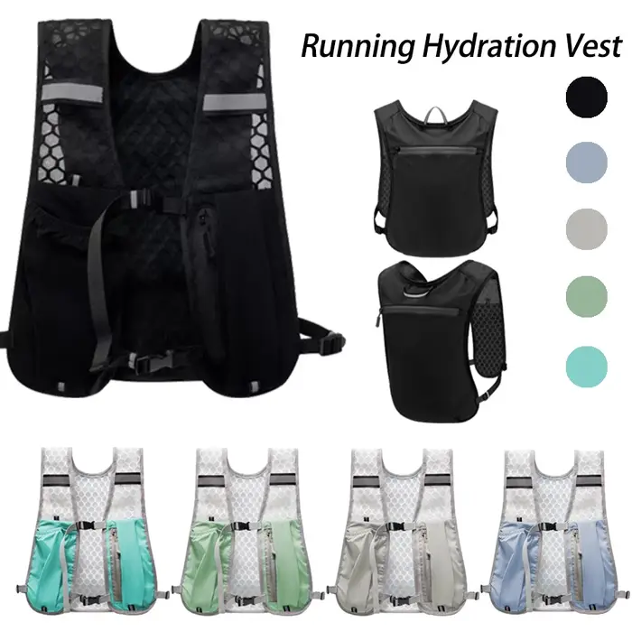 Sac à dos gilet d'hydratation pour course à pied, pour randonnée, cyclisme, Marathon, sac de poitrin