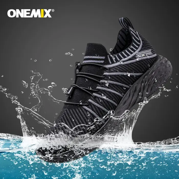 ONEMIX NOUVELLES Chaussures de course pour hommes, imperméables, respirantes, baskets d'entraînement