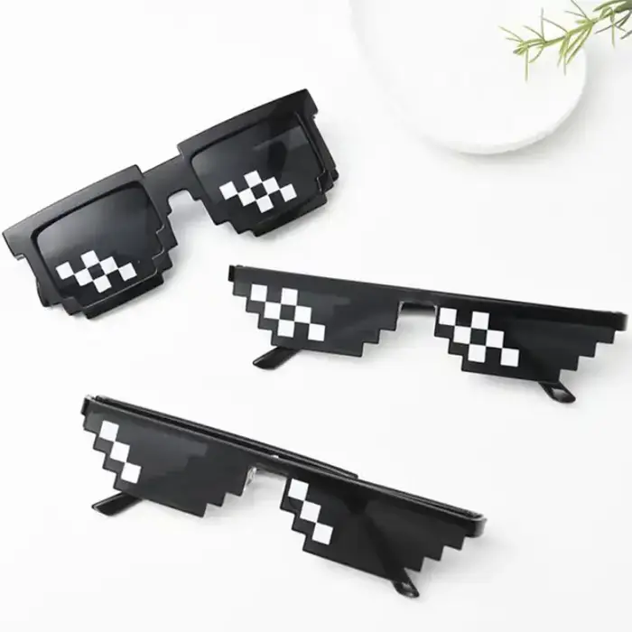 Lunettes de soleil mosaïque Cool Party Vintage nuances lunettes pour hommes lunettes de soleil pixél