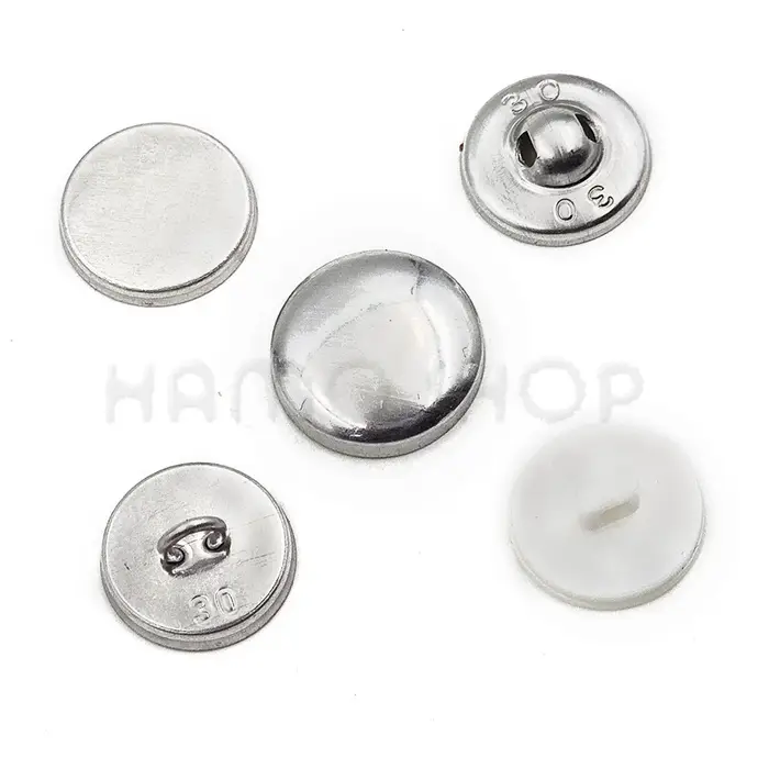100 pièces ensembles/lot #16-60 bricolage boutons en tissu faits à la main forme de pain rond tissu 