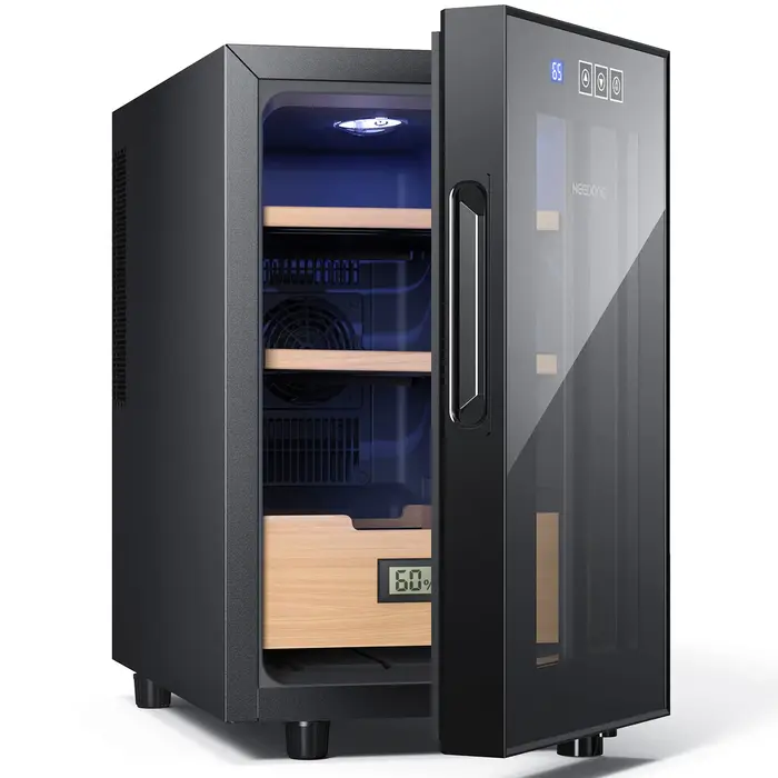 Humidificateur électrique 23L capacité de 150 points avec casques espagnols 93.Wood et NO-23A MELEle
