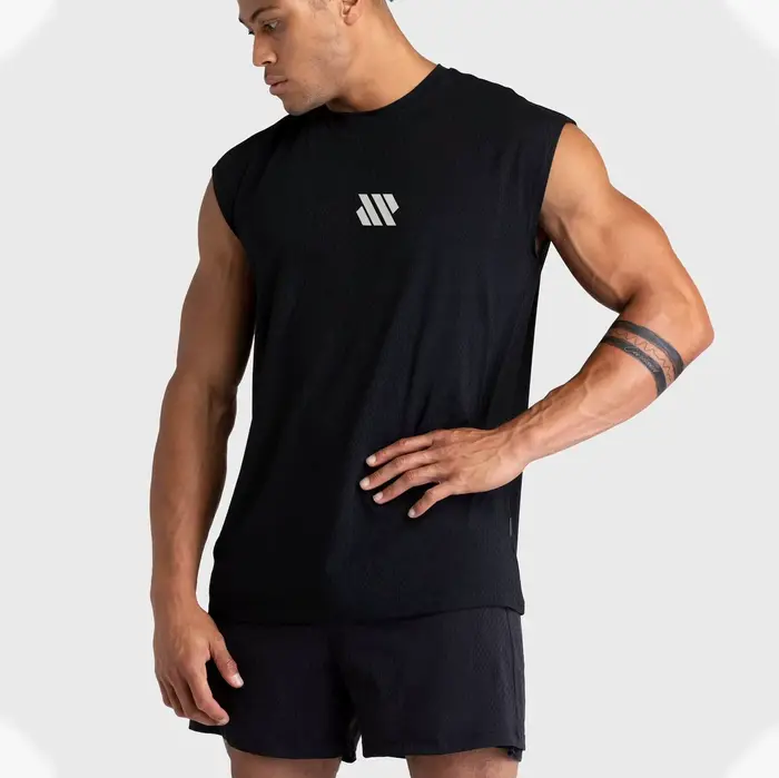 Chemise de sport sans manches pour hommes fitness course à pied gilet à séchage rapide respirant ample entraînement vêtements d'été pour hommes
