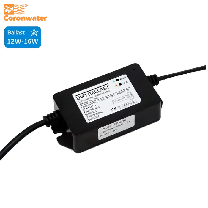 Ballast de lampe UV Coronwater 12W à 16W pour filtre à eau domestique EB-G16