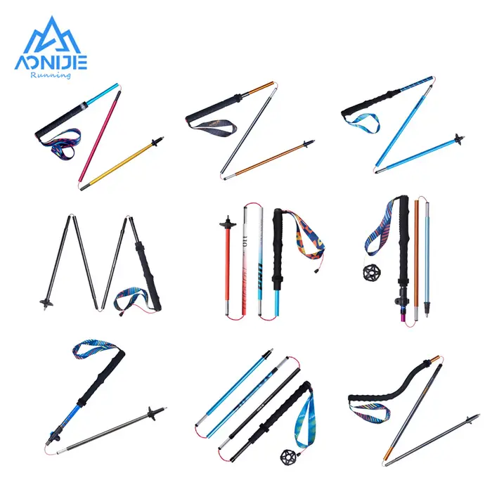 AONIJIE-Bâtons de Randonnée et de Trekking pour Camping en Plein Air, Bâtons de Marche Estivaux, 110
