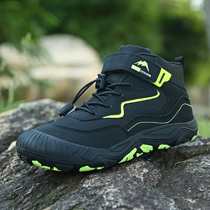 Chaussures de randonnée montantes pour enfants, baskets de Trekking imperméables, bottes d'escalade 