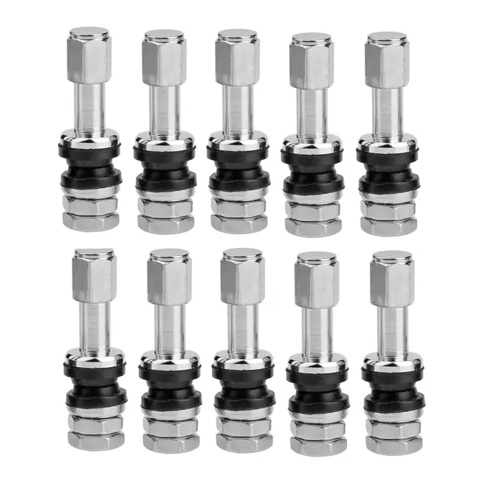 Valve de pneu de voiture sans chambre à air, 10 pièces, tige de Valve de pneu de voiture, couvercle 
