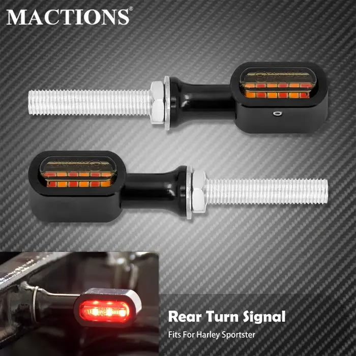 Mini clignotant de frein arrière pour motos, indicateur lumineux de course pour Harley sposter XL883