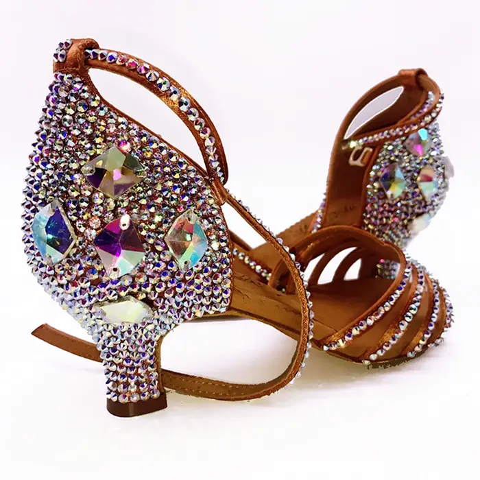 Baskets BD 311 filles chaussures de danse latine fond souple adulte SALSA diamant perceuse salle de 
