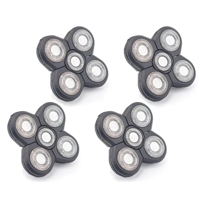 Nouveau 4 pièces tête de rasoir de remplacement rasoir électrique 5 coupe tête flottante étanche lam