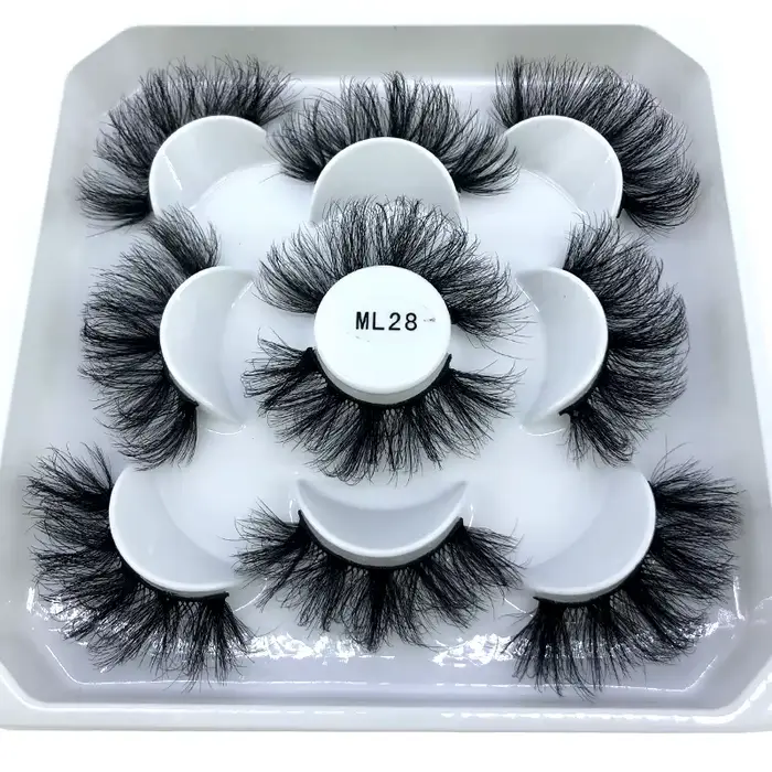 Nouveau 5 paires 8-25mm naturel 3D faux cils faux cils kit de maquillage vison cils extension vison 