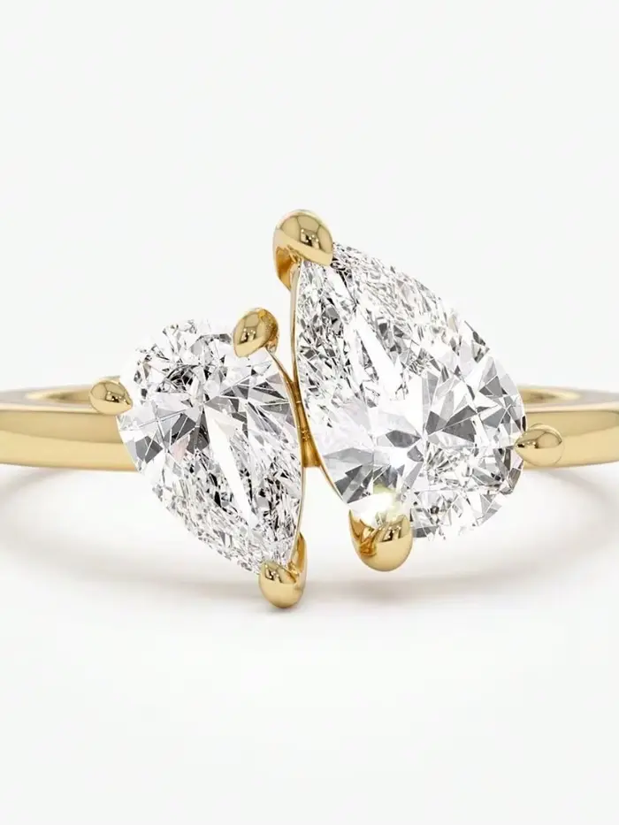 Bague en argent Sterling 925 pour femmes, classique, simple, en Zircon, goutte d'eau, fiançailles, m