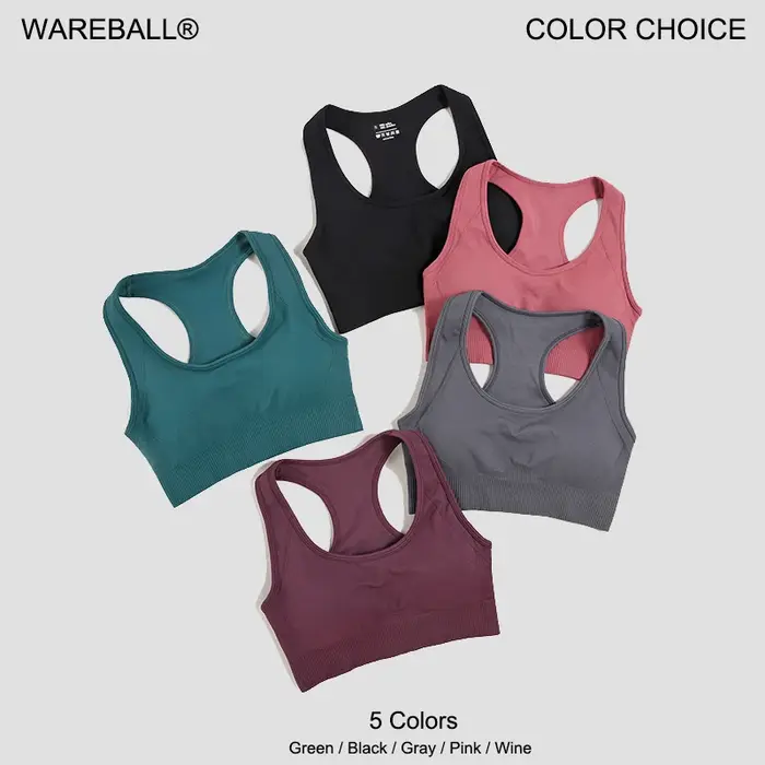 Soutien-gorge push-up rembourré femme sport yoga gym fitness entraînement