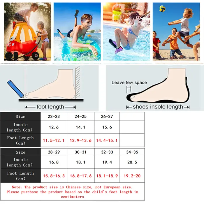 Chaussons plage enfants antidérapants dinosaure - Natation yoga surf dessin animé activités aquatiques