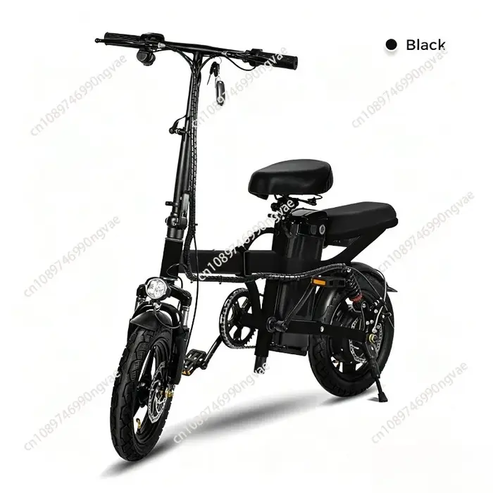 Vélo électrique pliable à deux roues longue portée pour déplacements quotidiens et randonnées familiales tendance et sécuritaire