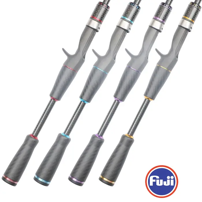 Pro Bomesh-Kit de poignée fendue en fibre de carbone, siège de moulinet Fuji ECS 16, écrou de verrou