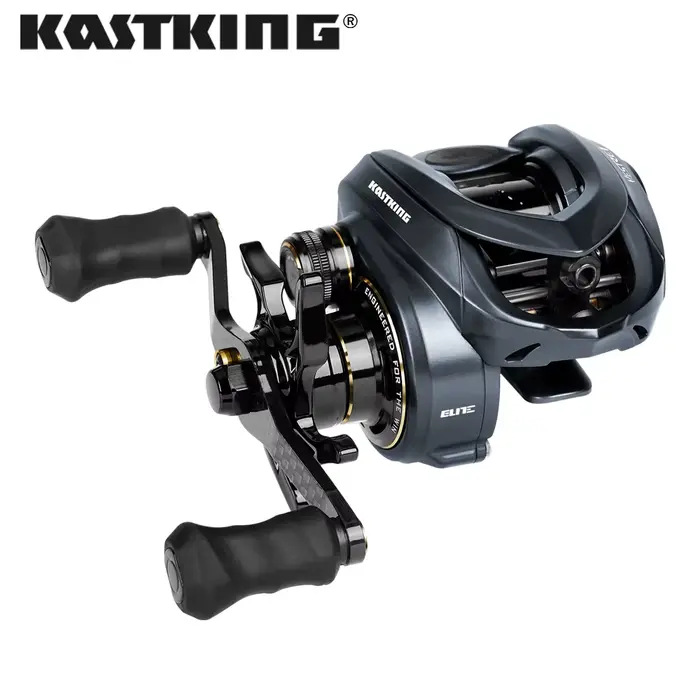 Moulinet KastKing Kestrel Elite haute vitesse 8.4:1 - cadre magnésium frein 6KG pour pêche précise