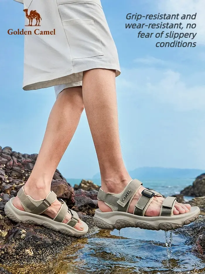 GOLDEN CAMEL Sandales d'extérieur pour hommes pour femmes Creek Wading Sandale Chaussures de plage d