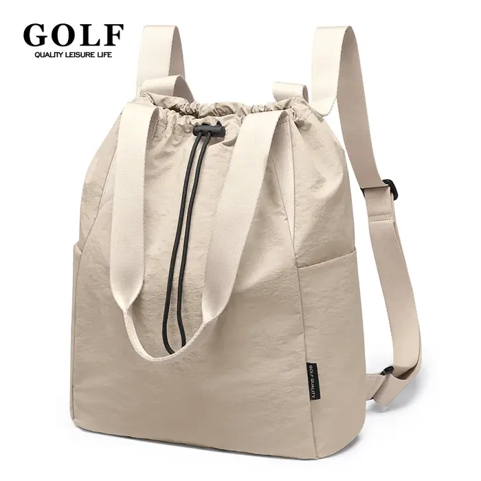 Sac à dos GOLF pour femme, sac fourre-tout convertible, sacs initiés, mignon, sac à dos à cordon de 