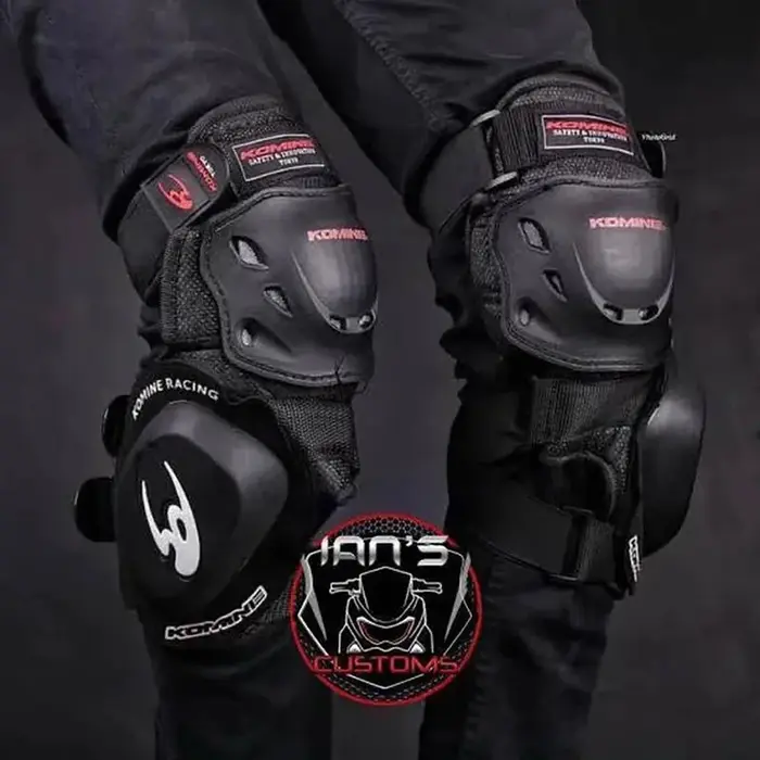 Équipement d'équitation pour moto, genouillères coulissantes, équipement de protection antichoc, cou
