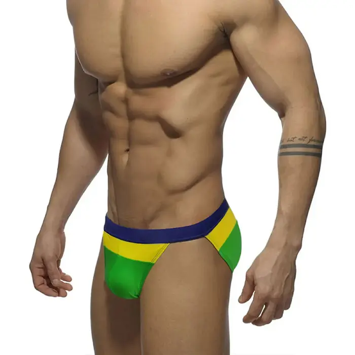 Maillot de bain push-up extensible pour hommes - Slip sexy été plage surf marque