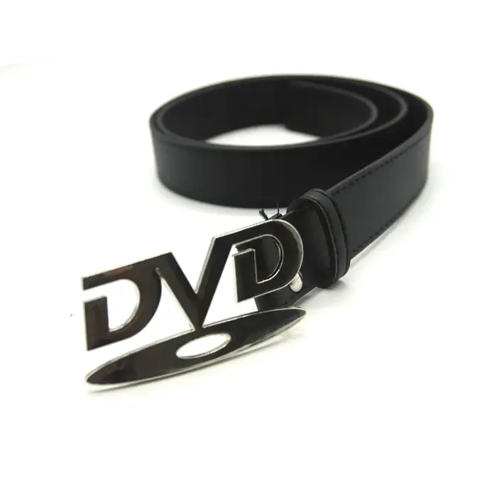 Ceinture à boucle DVD unisexe, Design nostalgique, décoration pour hommes et femmes, associée à une 