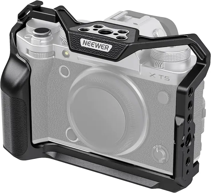 Cage complète pour appareil photo NEEWER compatible avec Fujifilm X-T5, Rig vidéo en aluminium pour 